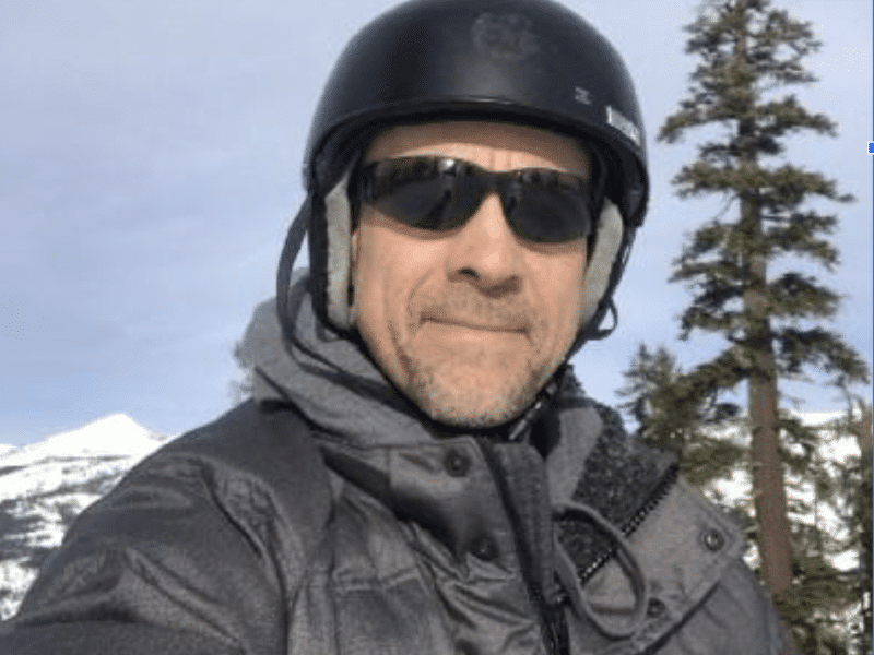 David Bartley standing on a mountain