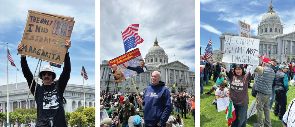 Images from the No King's Day rally in San Francisco suggest the benefits of protesting.