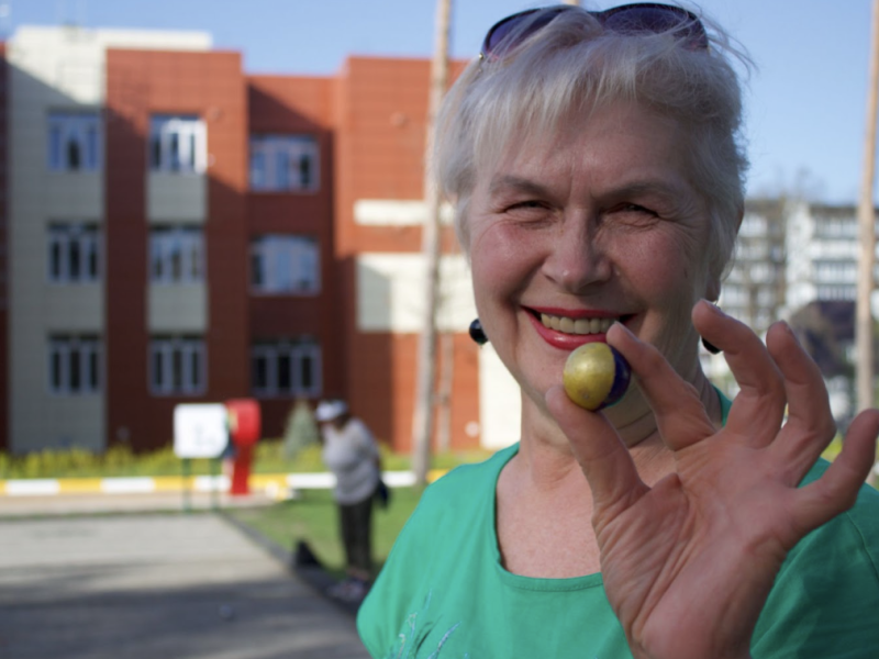 Pétanque in Ukraine player Svitlana Brukhovetskaya of Irpin, Ukraine.