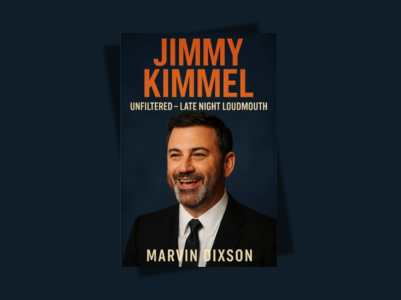 The cover of the biography of Jimmy Kimmel