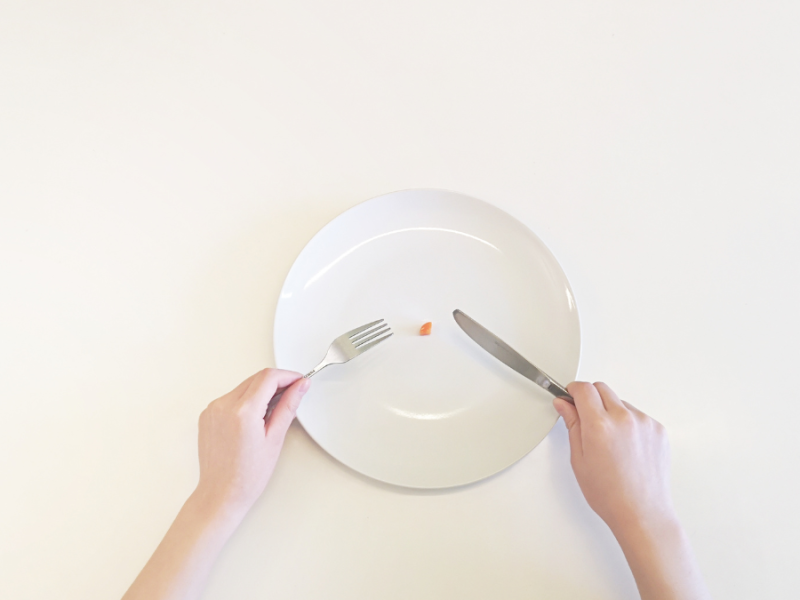 An empty plate.
