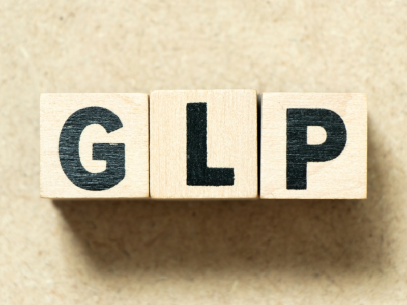 Wooden blocks with the letters "G" "L" and "P" sit on a surface