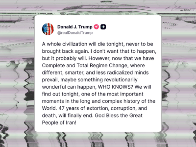 Screenshot of a Truth Social post from President Trump